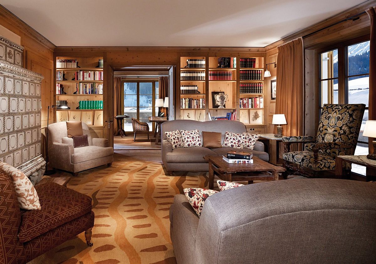 A look inside the clubhouse and chalet at Hotel Aurelio Lech