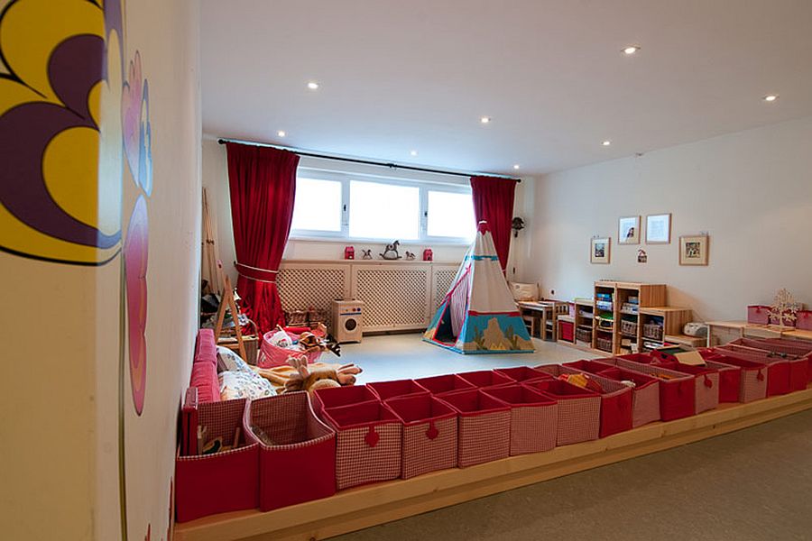 A perfect playroom for kids at the luxury chalet in Austria