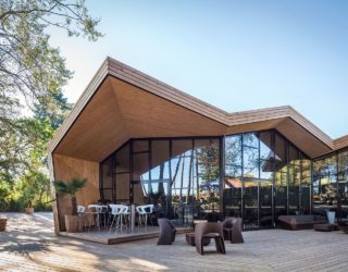 Inspired by the Art of Origami: Creative Beach Club Restaurant in Luxembourg