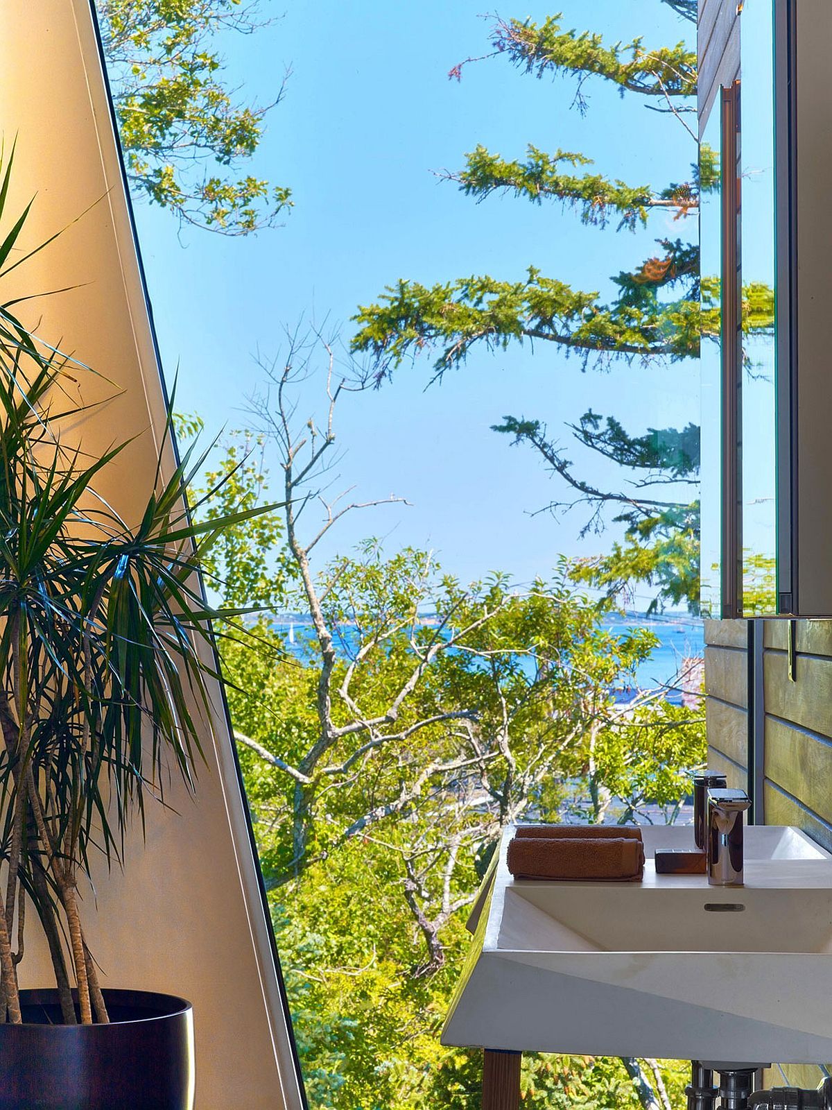 Exquisite views of Cape Cod from the bathroom of the beach house