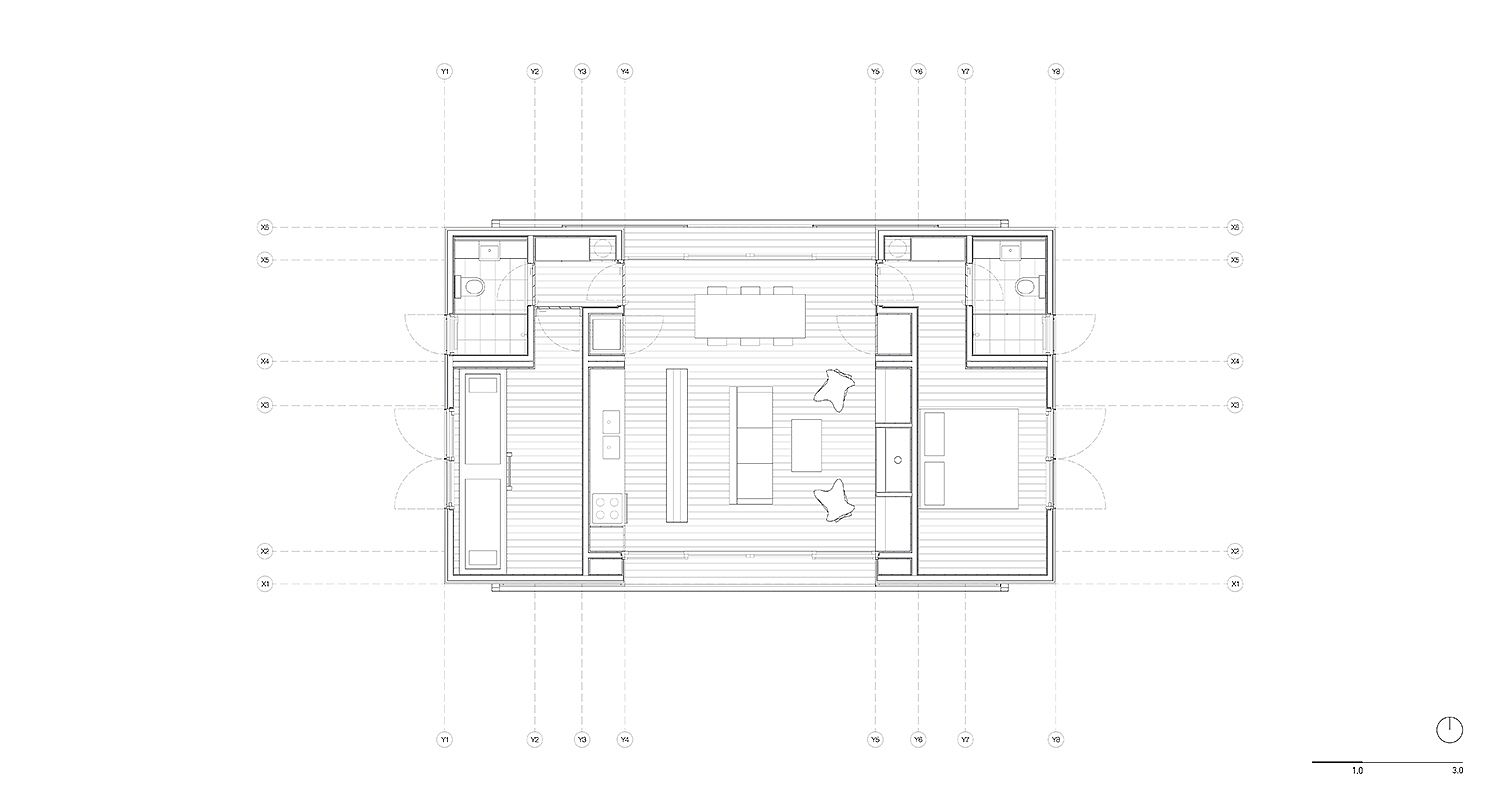 Floor plan of the small countryside retreat