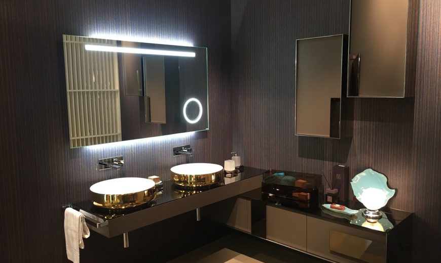 Exquisite Contemporary Bathroom, Corner Bathroom Vanity Melbourne