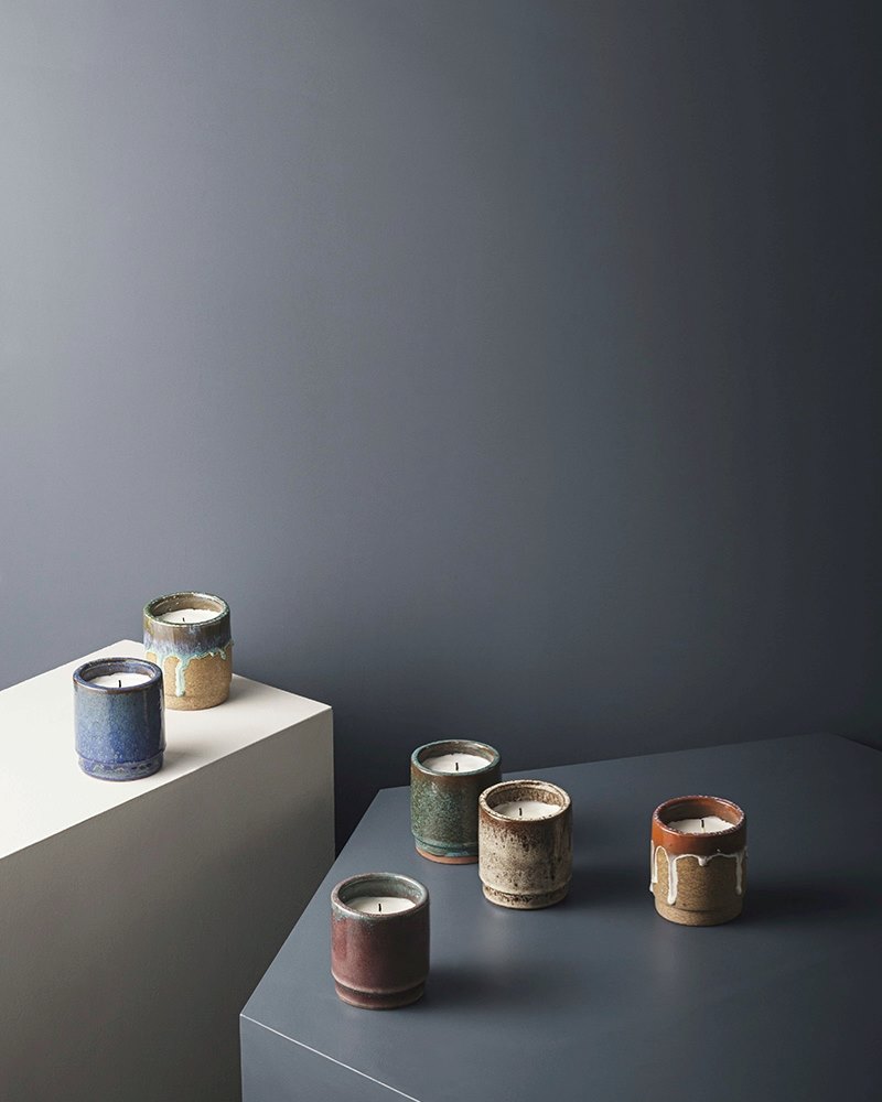 Glazed candleholders from ferm LIVING