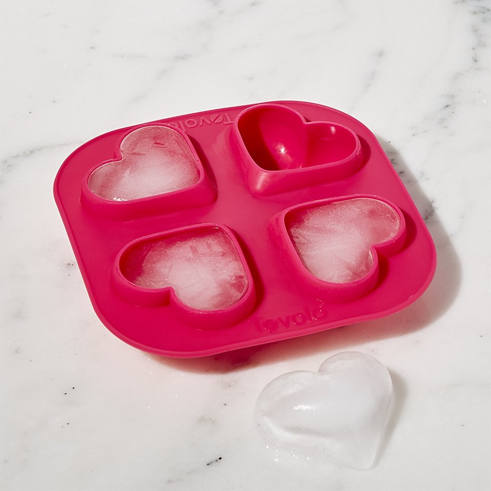 Heart ice cube tray from Crate & Barrel