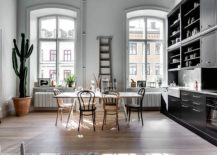 Kitchen-cabinets-in-black-bring-contrast-to-the-stylish-interior-217x155