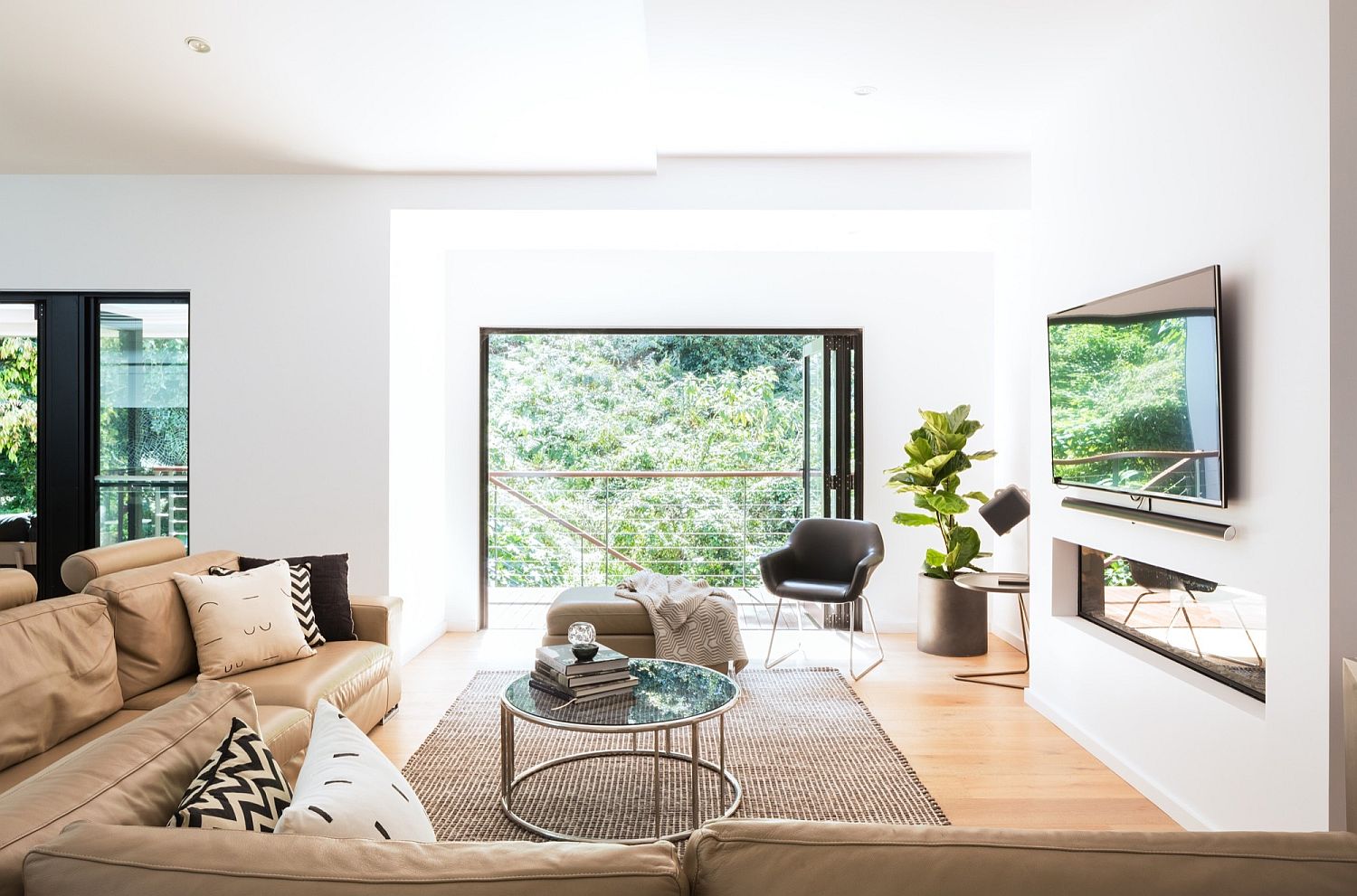 Living room of the altered 1970s Aussie home