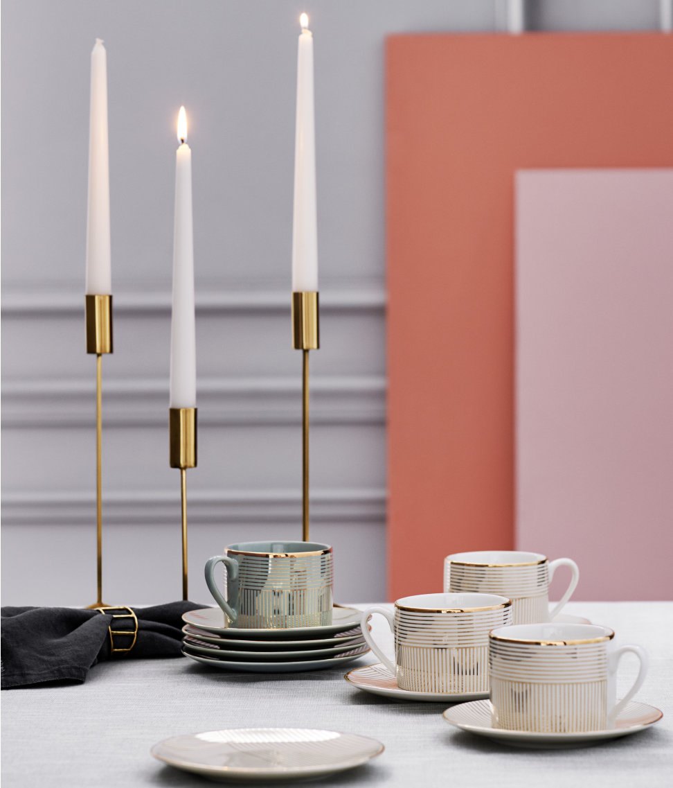 Metal candleholders from H&M Home