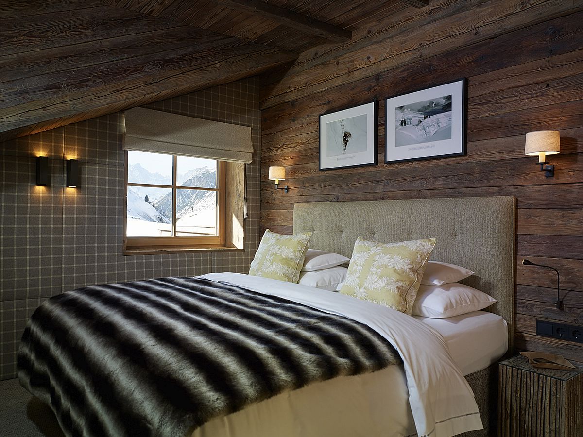 Rustic style rooms at the gorgeous hotel in St. Christoph