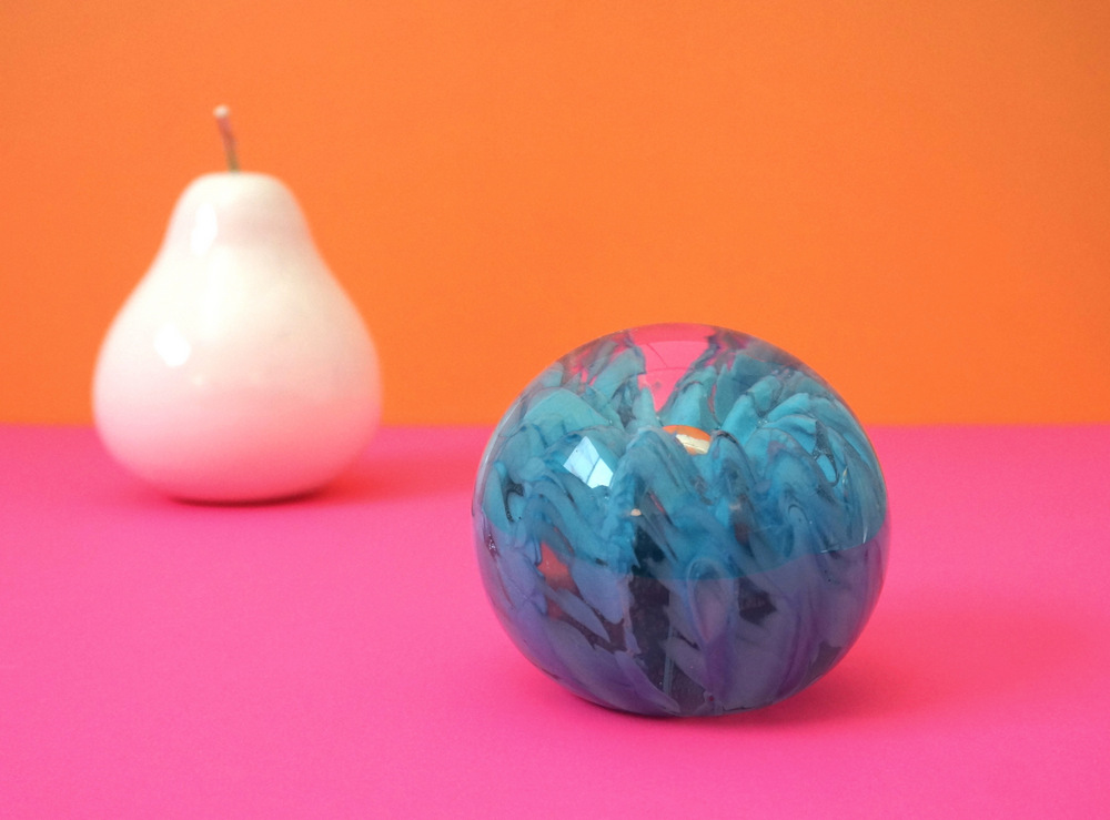 Vintage spherical paperweight