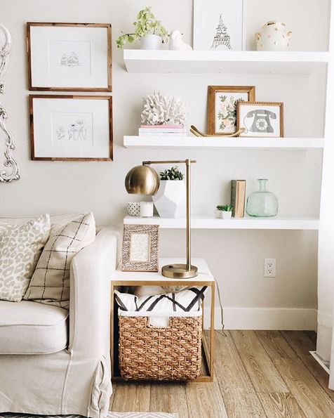 White-floating-shelves