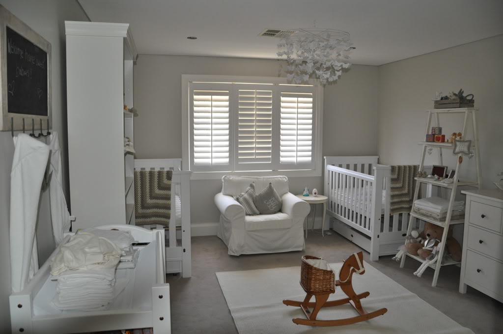 twin nursery decor