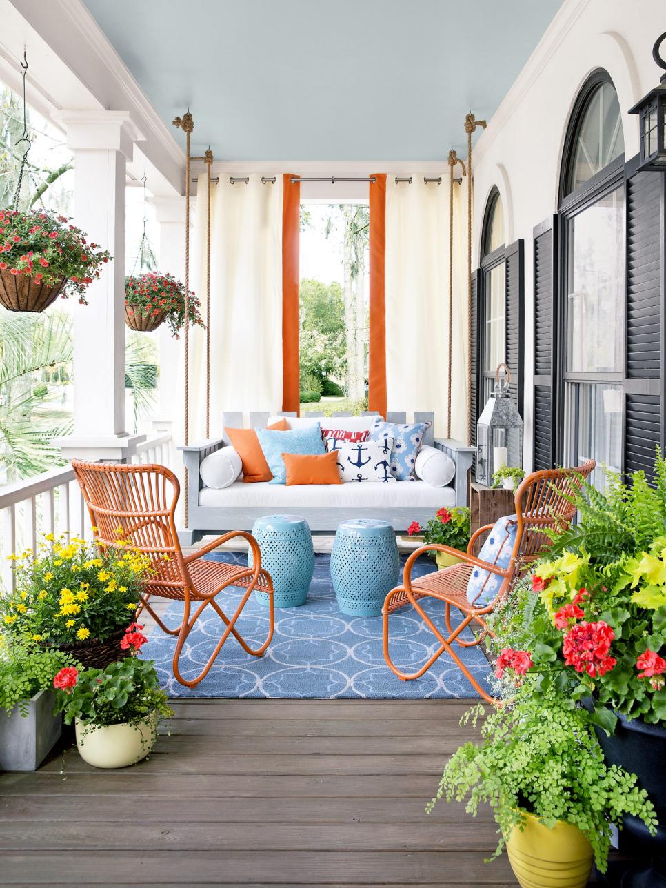 summer porch swing