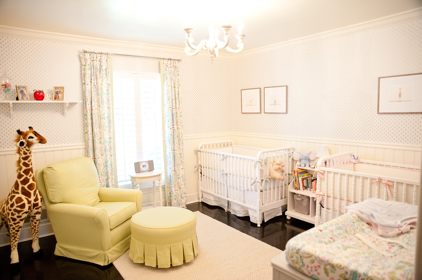 A nursery that is radiating warmth and glee