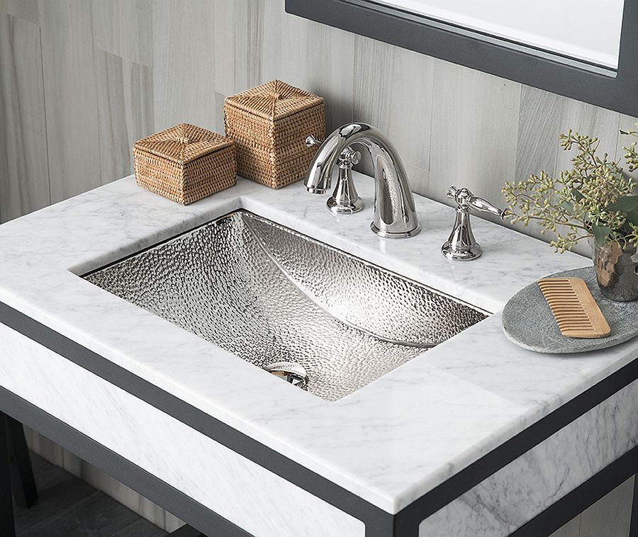 Avila Polished Nickel Bathroom Sink