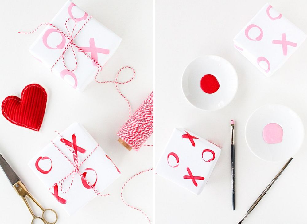 Beautiful DIY XO Gift Wrap