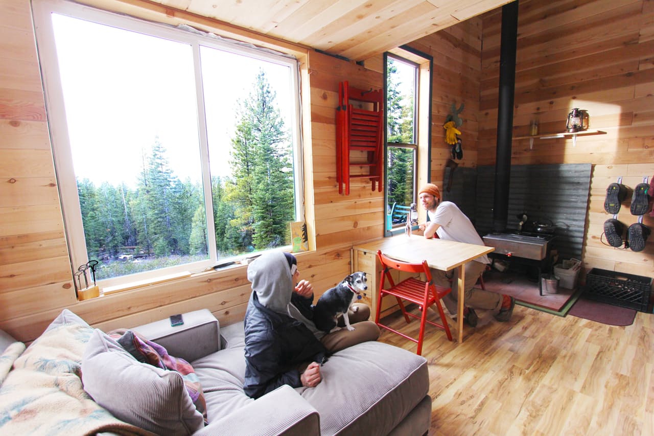 Breathable and peaceful tiny cabin interior