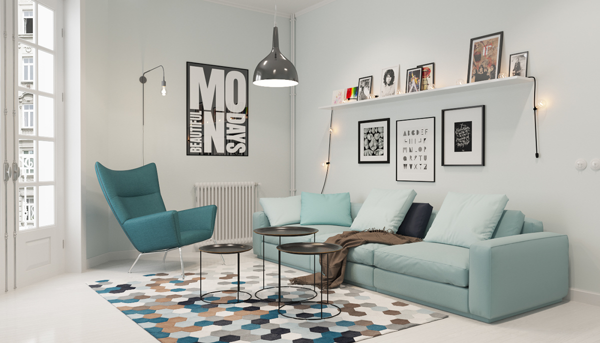 Bright-and-simplistic-living-room-with-a-mint-sofa