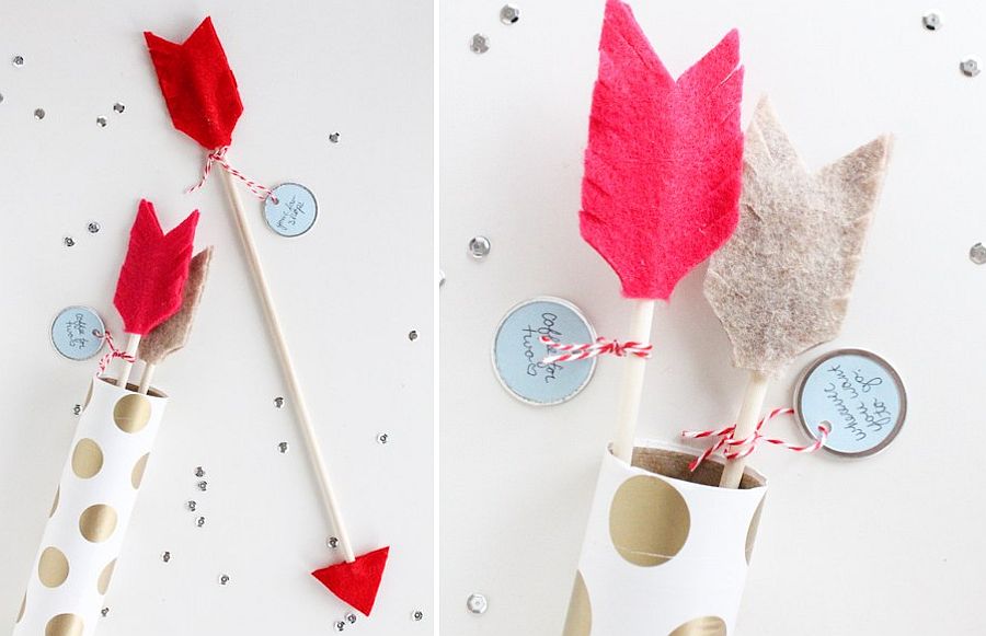 Bring the touch of Cupid to Valentine's Day celebrations with DIY Arrows