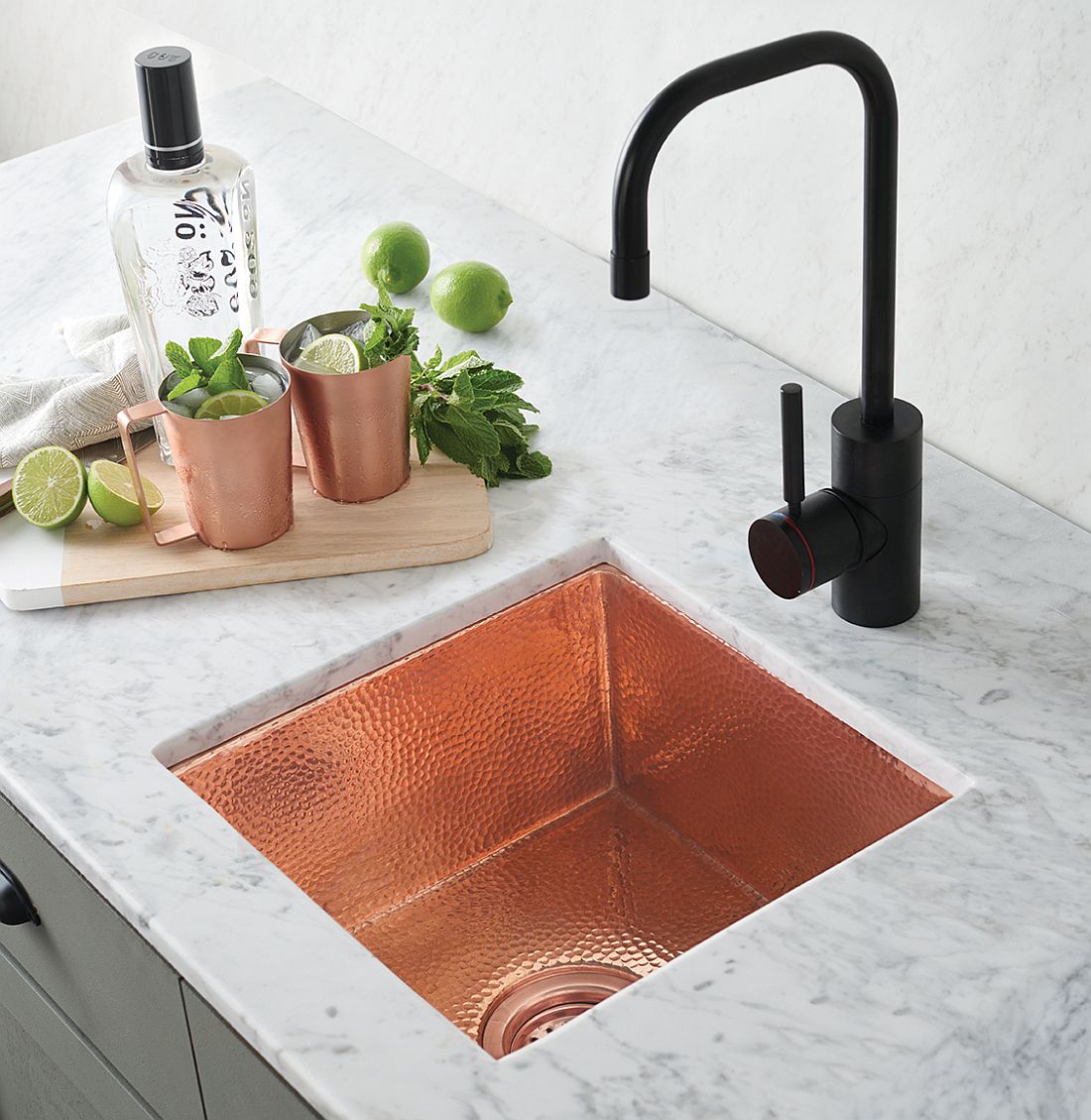 Cantina Polished Copper Bar & Kitchen Prep Sink