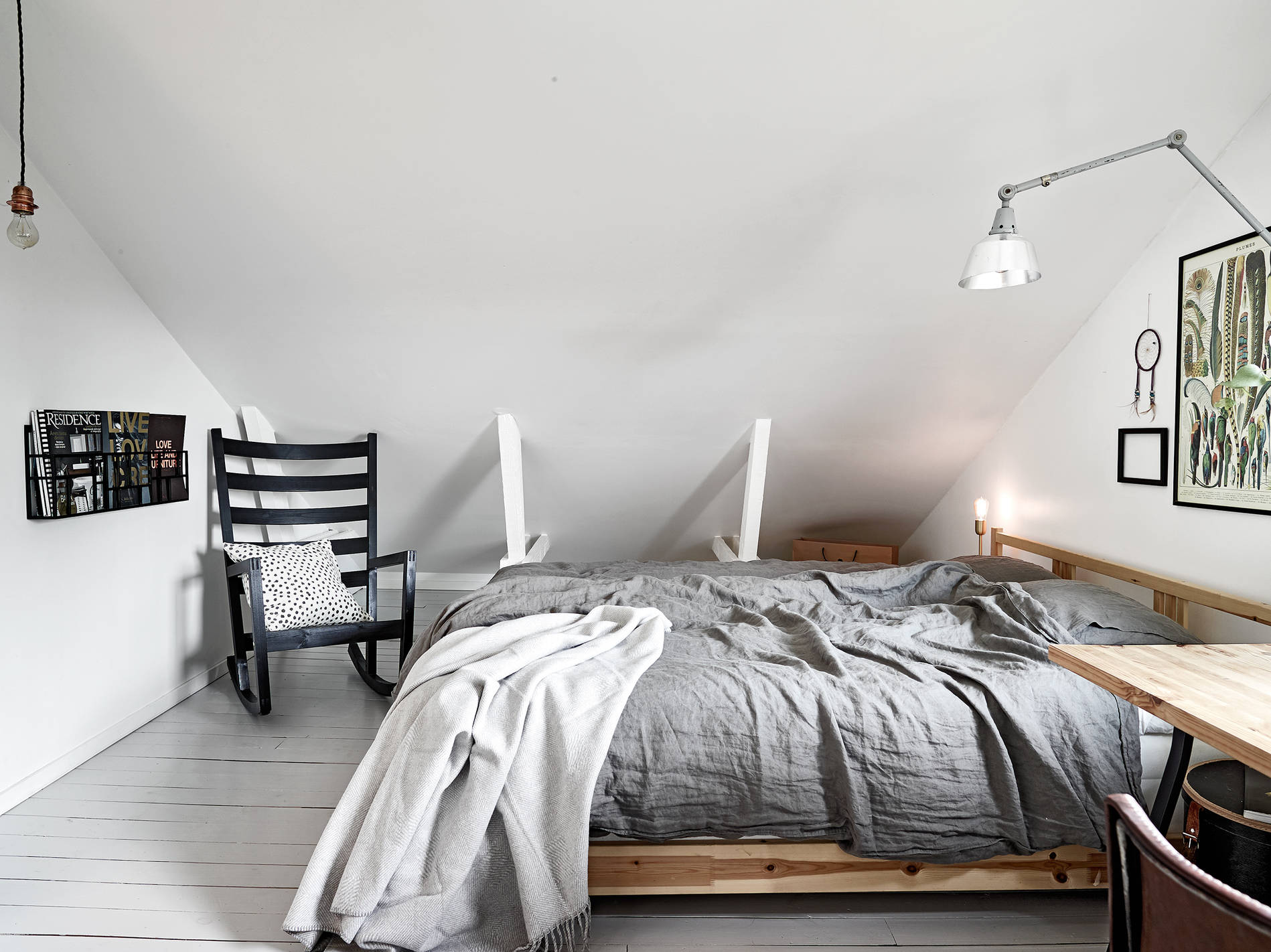 Cozy attic bedroom loft