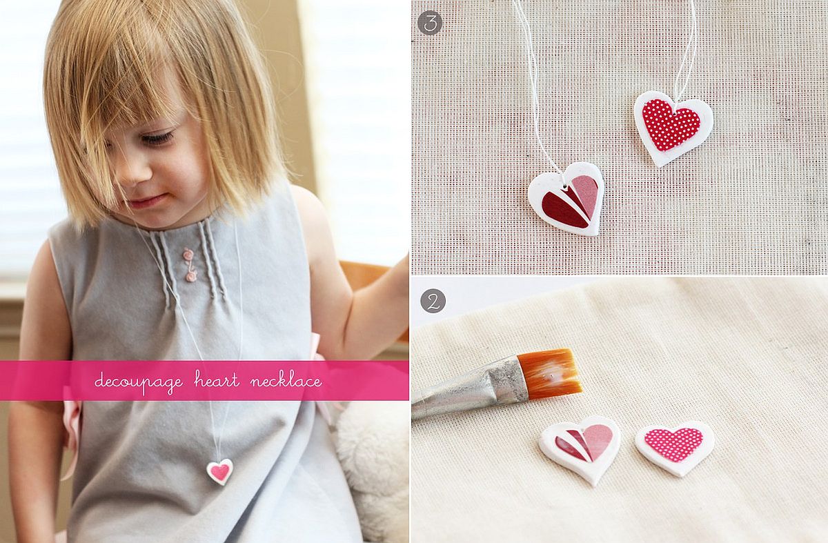 DIY Valentine Necklace Craft Kit Kids Craft Valentines Day Craft