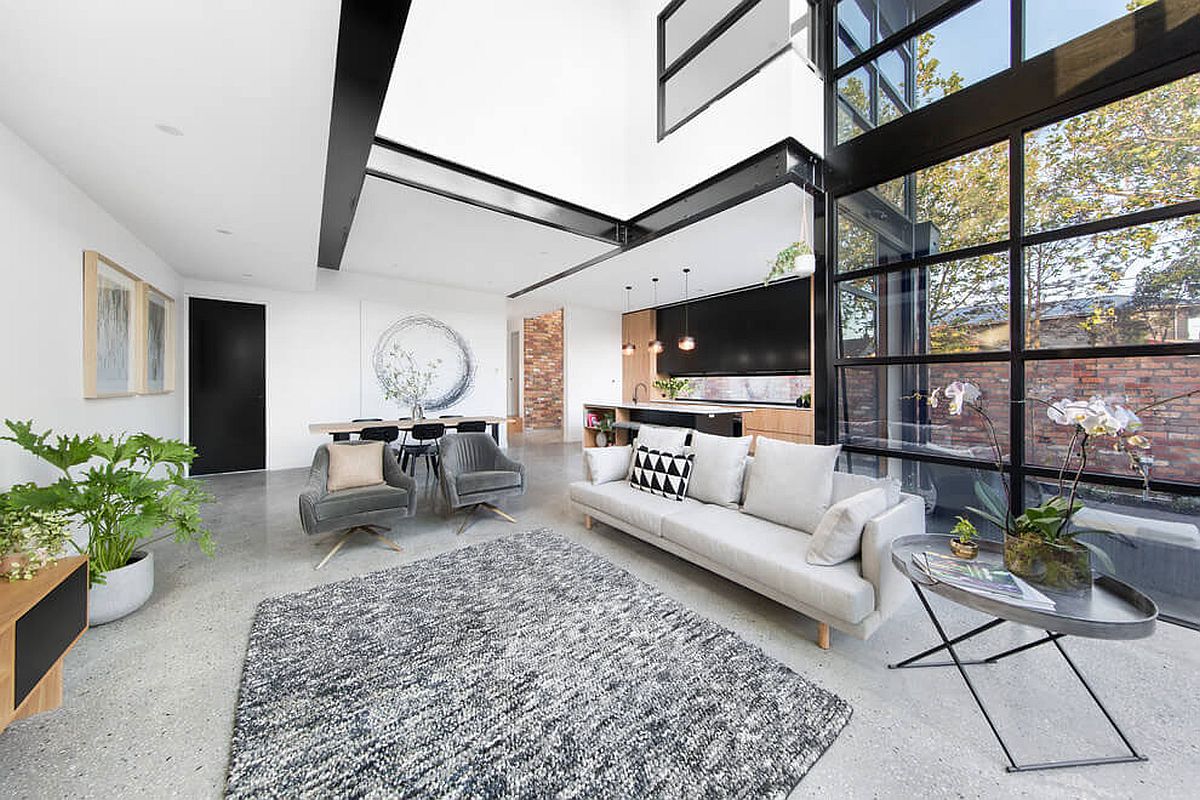Exquisite living room design idea in gray and white