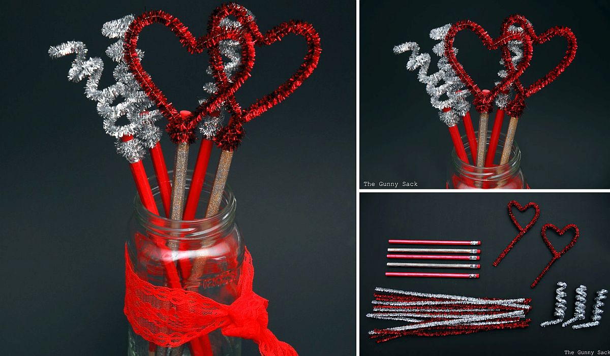 Fabulous Valentine's Day Pencils - Kids Crafts