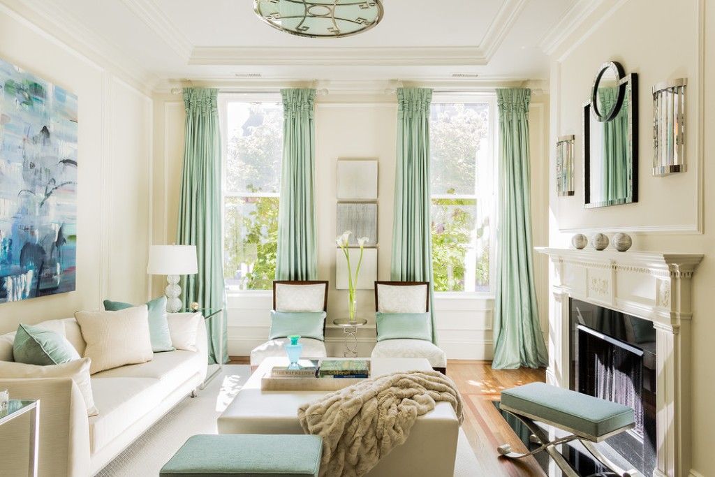 Pastel-curtains-in-a-minty-living-room