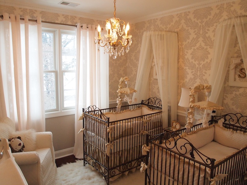 Nursery with best sale double bed