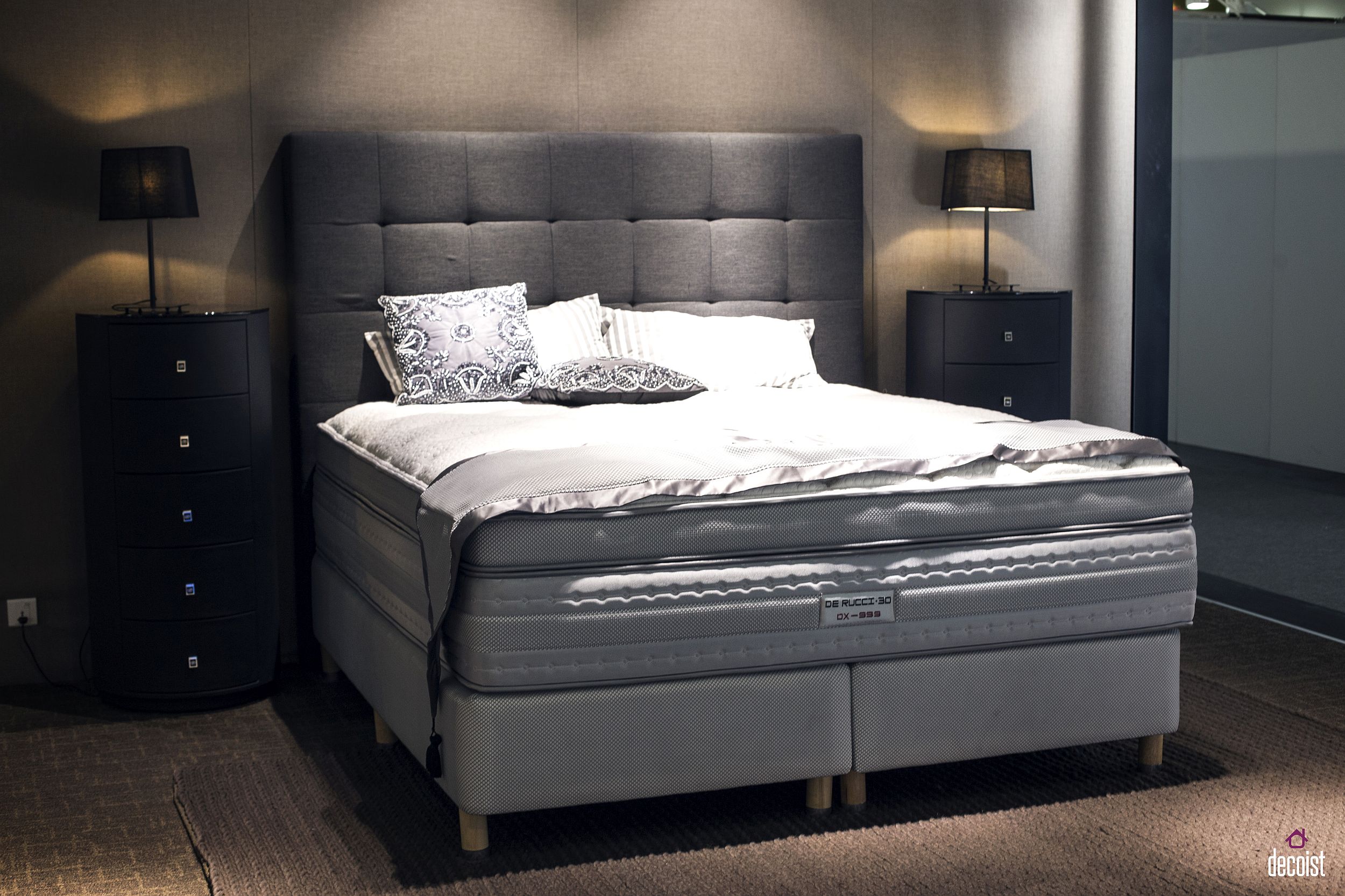 Space-conscious design of the bed lets it become a part of even the tiniest bedrooms