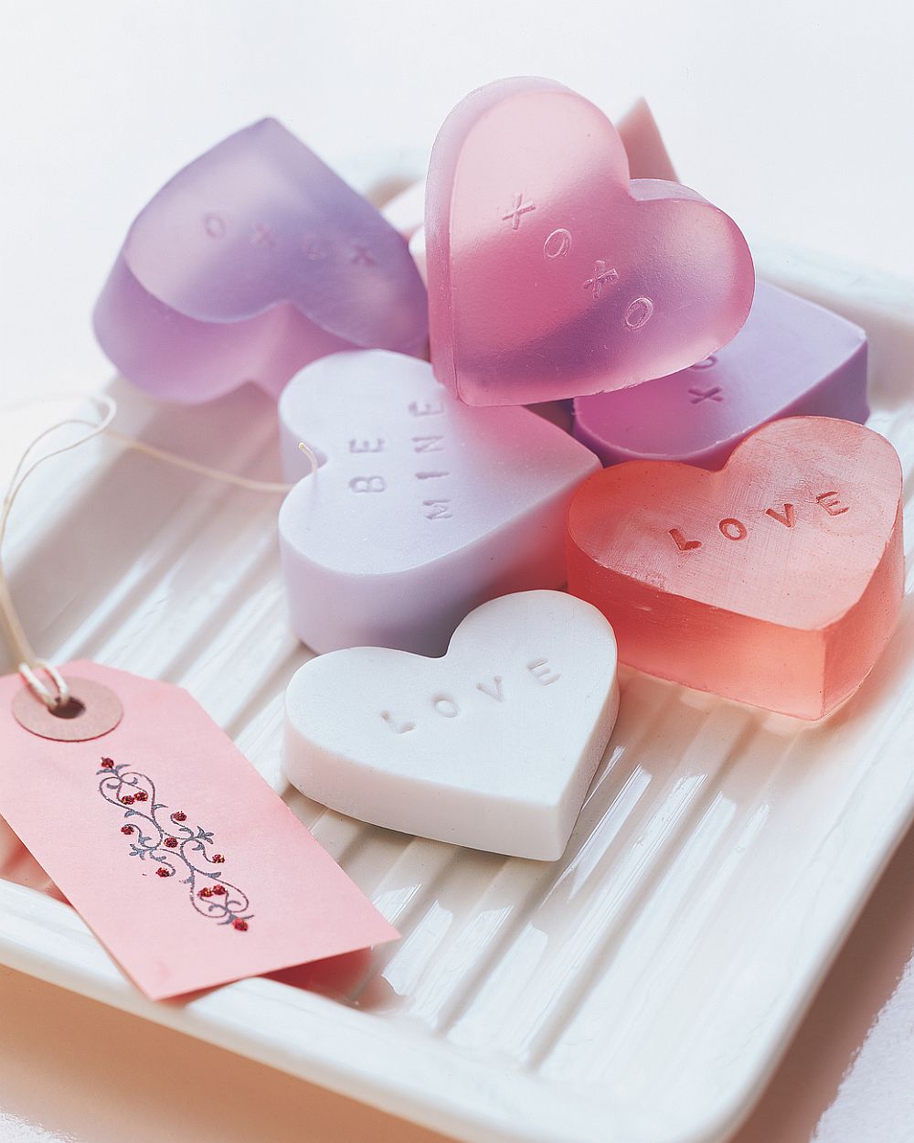 Take your Valentine's Day Celebration into the Bath with these DIY heart-shaped soaps