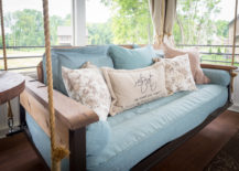 Unique-porch-swing-with-cushioning-resembling-denim--217x155