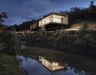 Corten Cladding and Bushland Views Mesmerize at Mt Macedon House