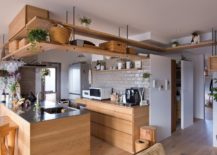 Wooden-shelves-and-wall-mounted-cabinets-offer-storage-space-without-creating-a-clutter-217x155