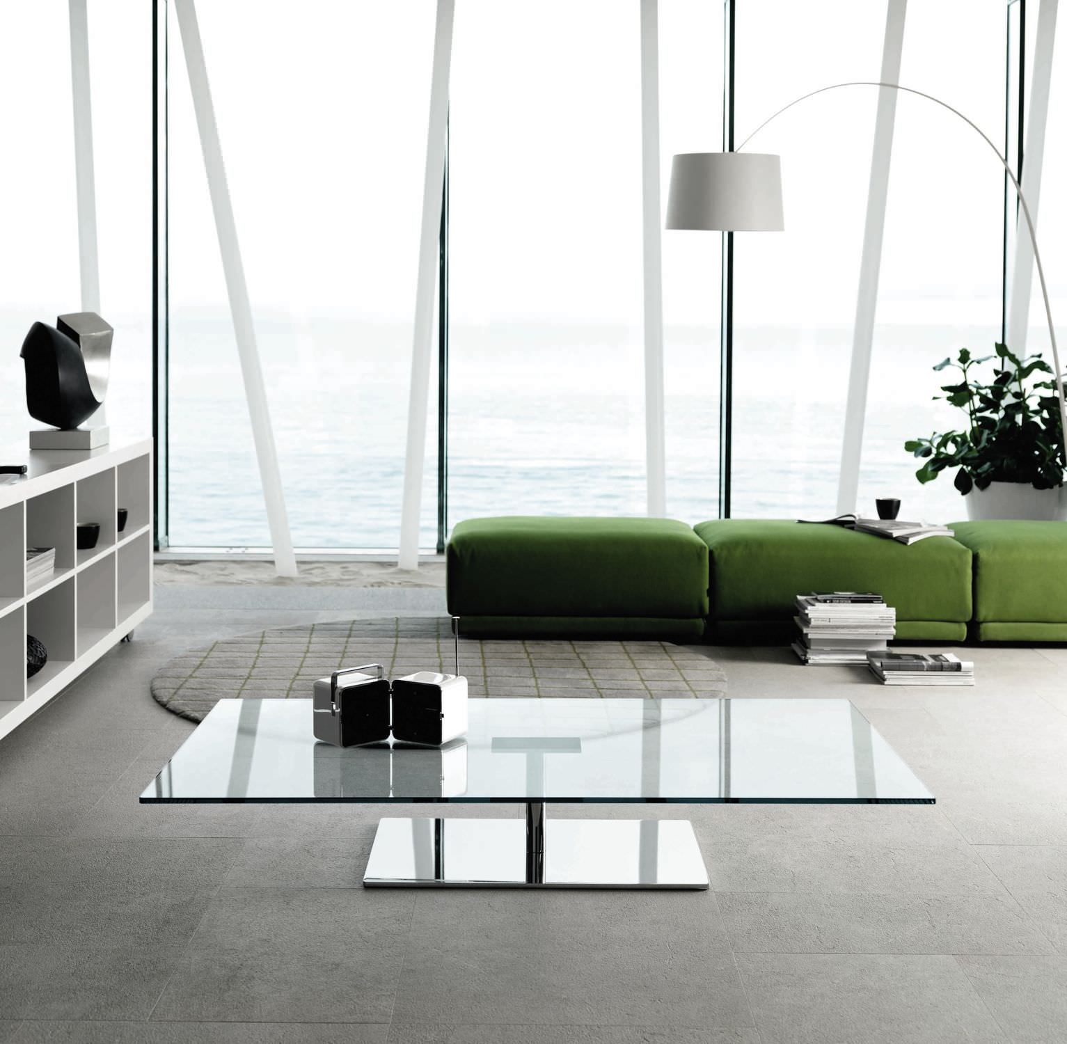 30 Glass Coffee Tables That Bring Transparency To Your Living Room