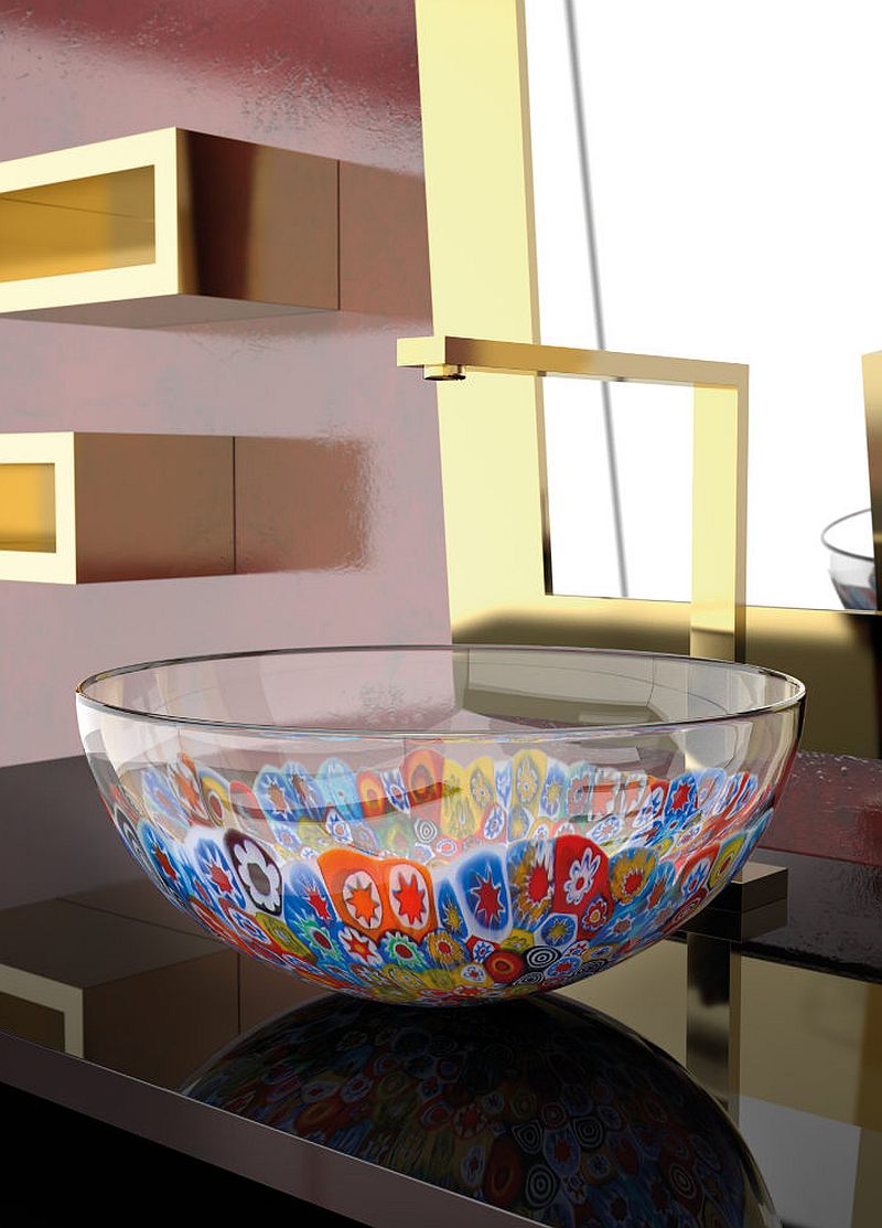 Decorated-glass-sink-brings-color-and-contrast-to-the-bathroom