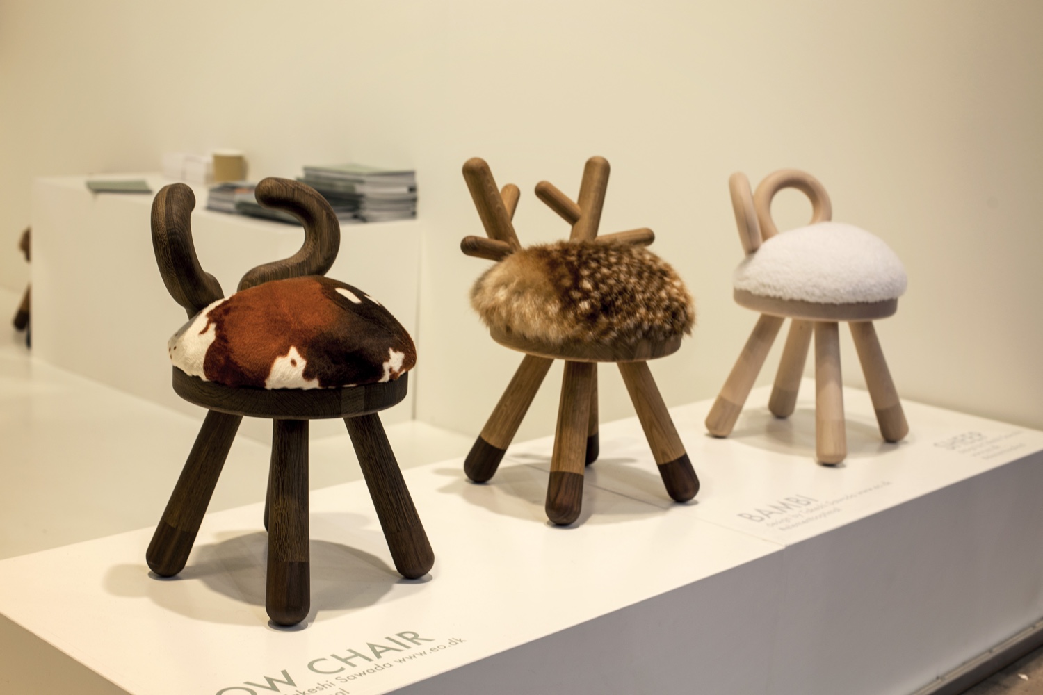 Elements Optimal Cow, Bambi, Sheep chairs