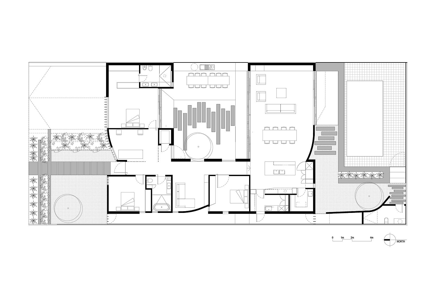 Floor plan of Courtyard House