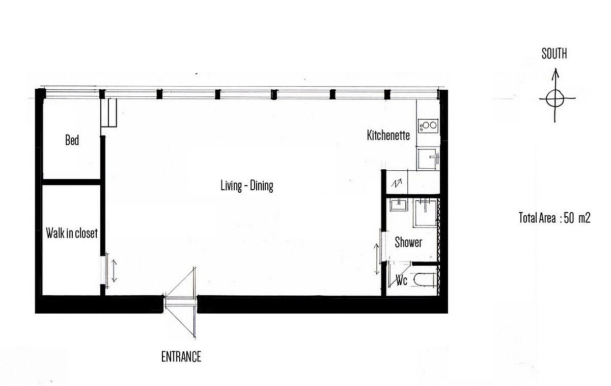 Floor-plan-of-the-tiny-Miniloft-by-AZ-Design-Studio-in-the-heart-of-Budapest