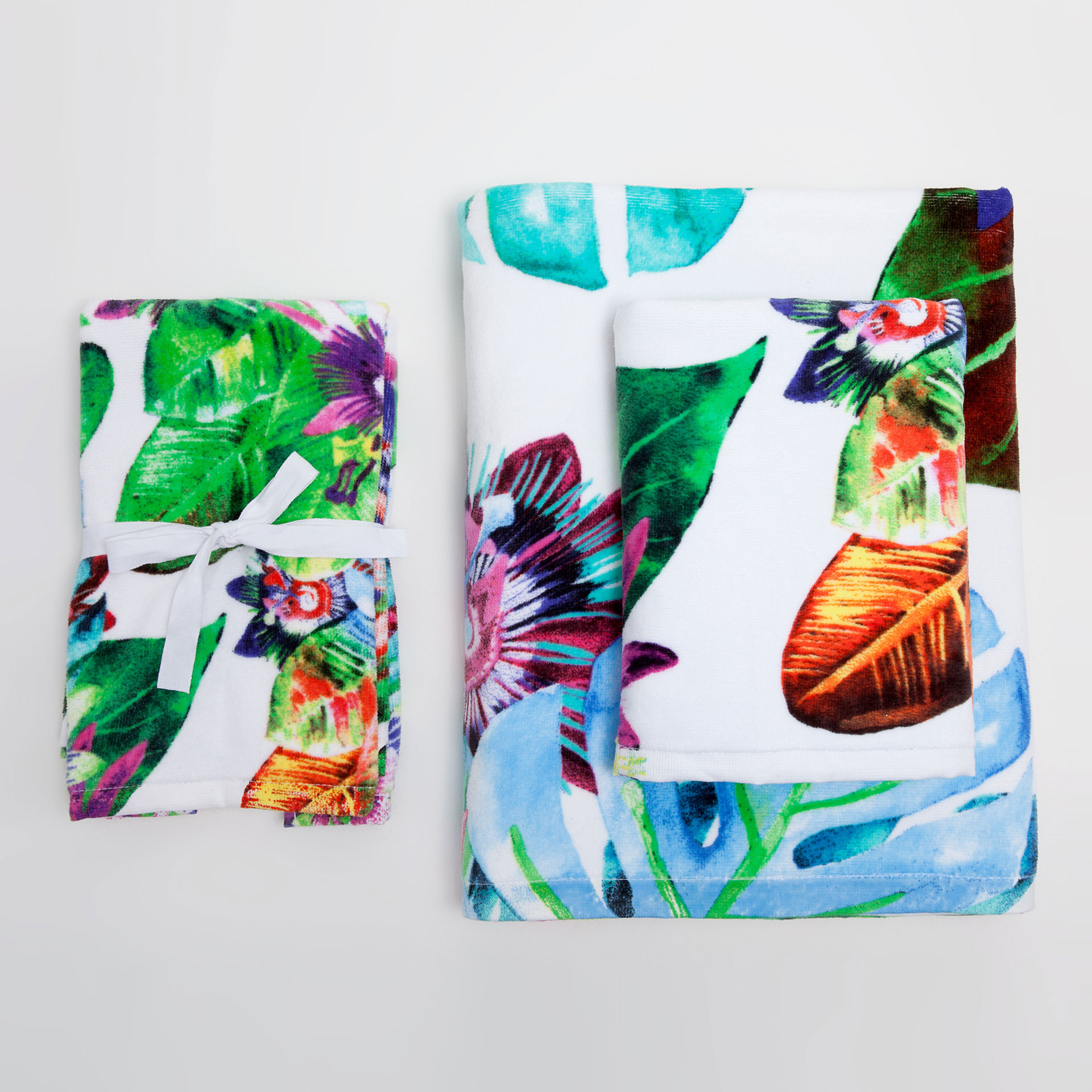 Floral-print towels from Zara Home