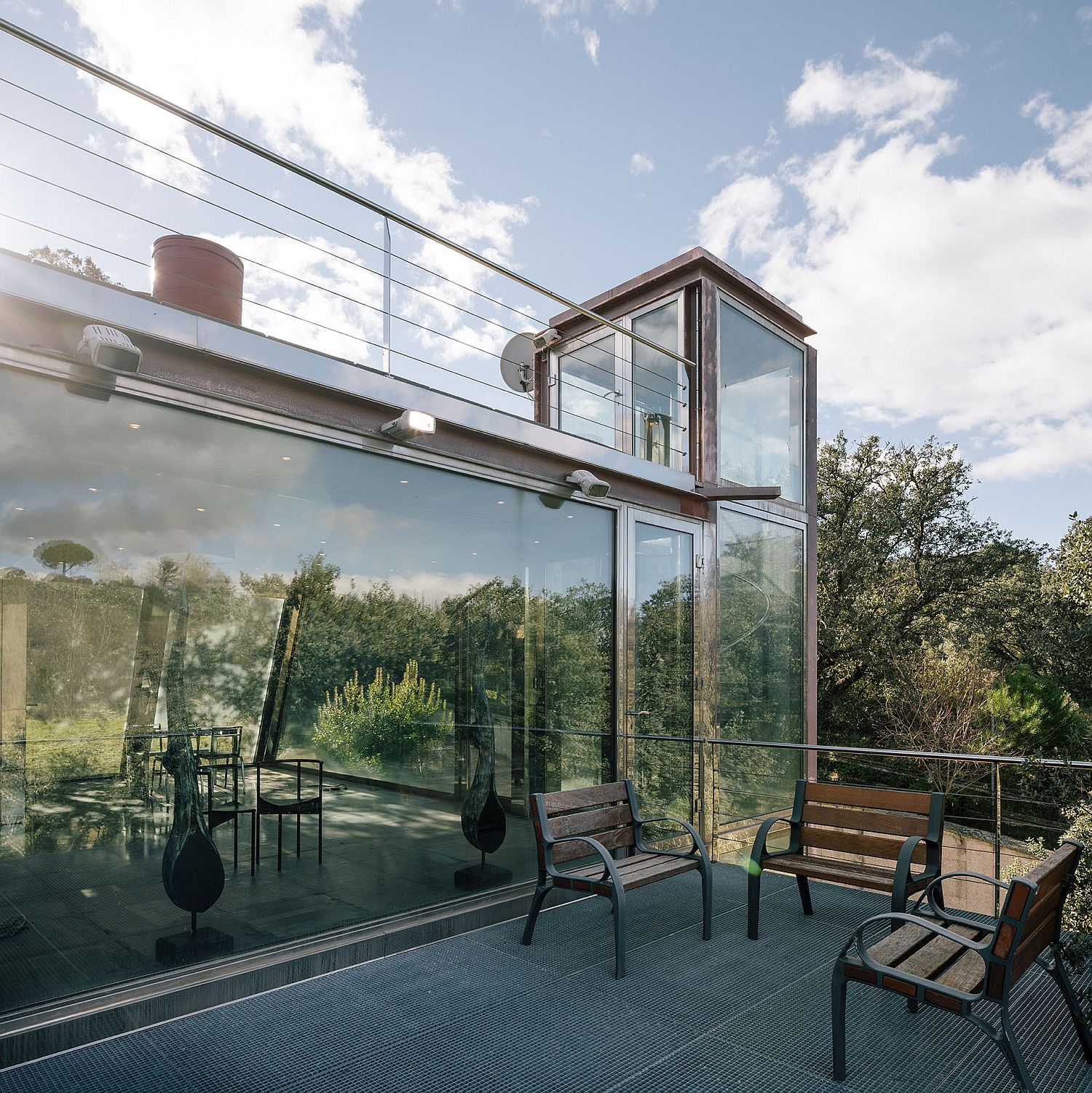 Open deck and lighting at the gorgeous Hidden Pavilion