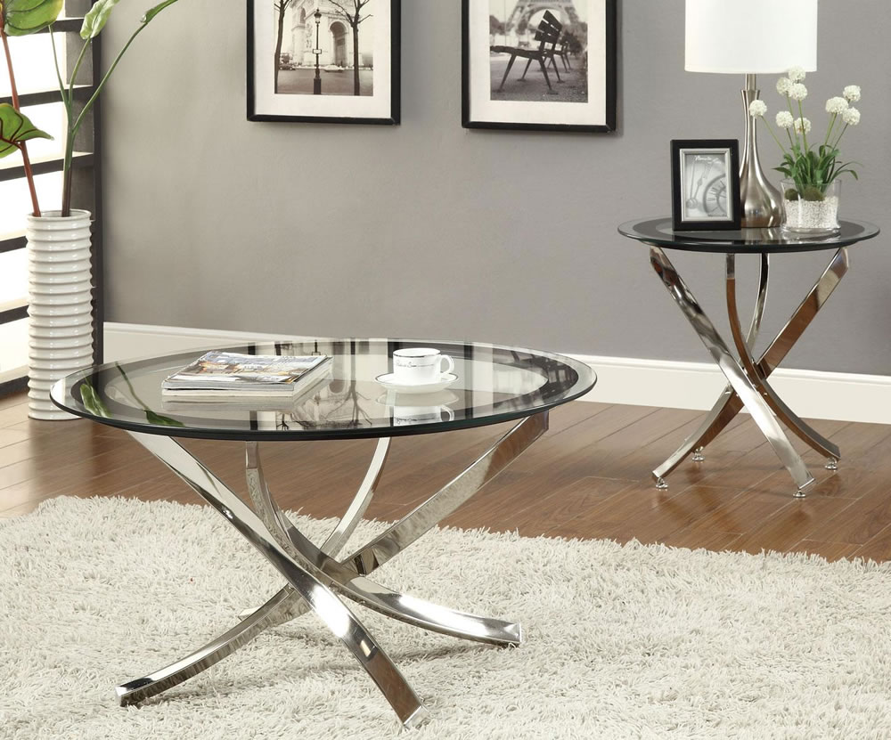 Silver-glass-coffee-table-is-a-luminous-element