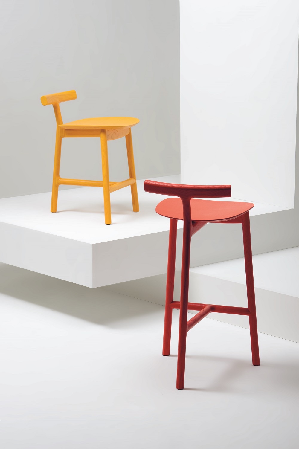 Small and tall Radice stools