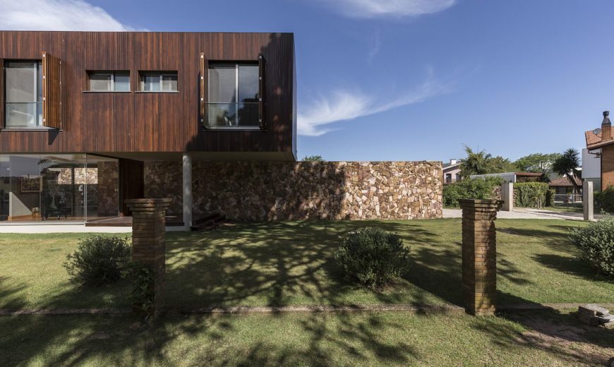 Breezy Natural Vibe: Cantilevered Brazilian Home Captivates with River Views