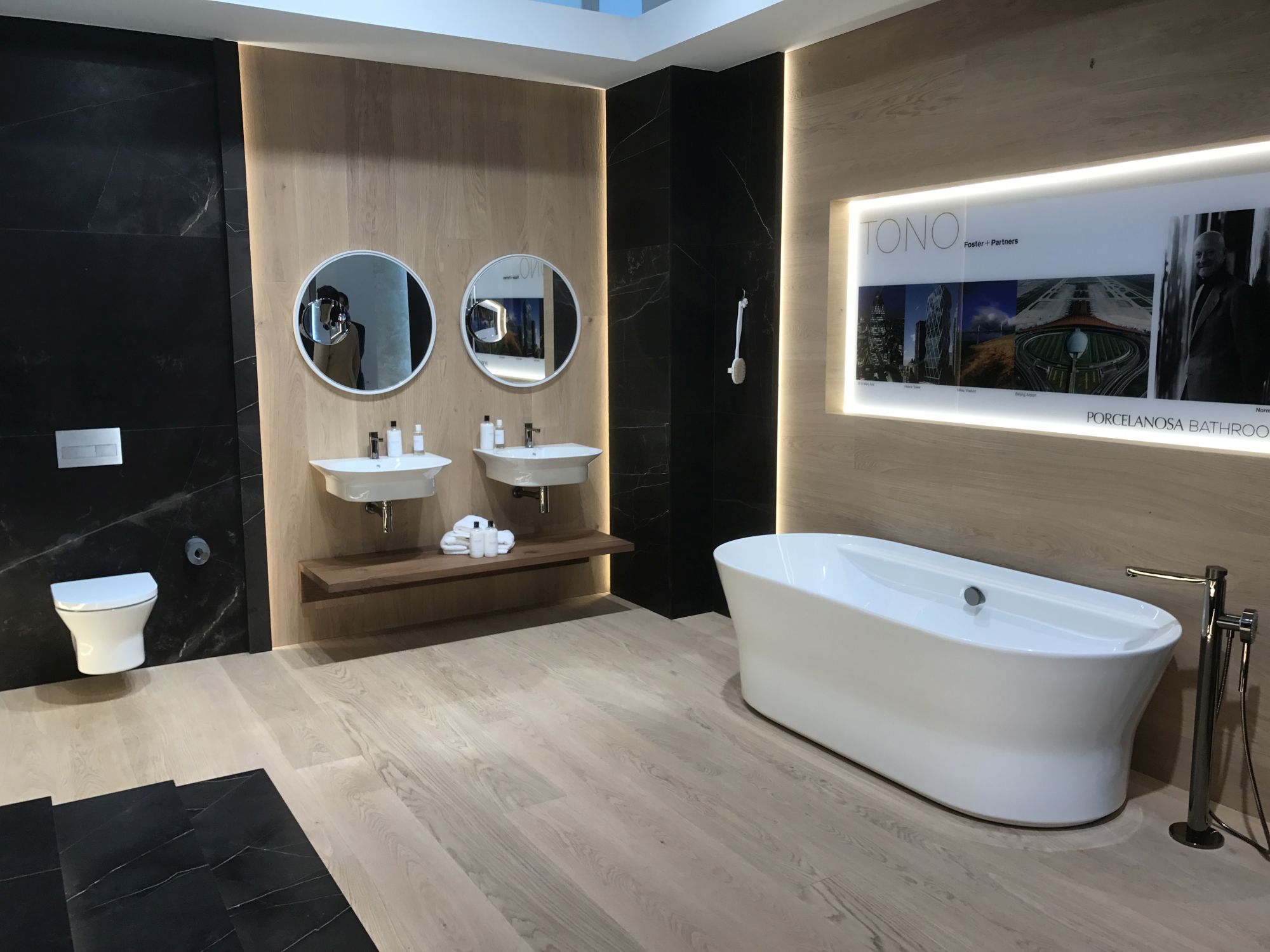 TONO bathroom collection by Fosters+Partners for Porcelanosa