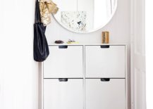 Tight-entryway-with-a-big-mirror-and-wall-mounted-cupboard-217x155