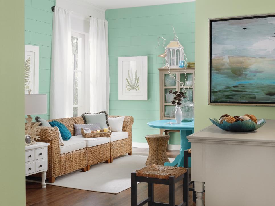 Woven furniture is the perfect choice when decorating the room in coastal decor