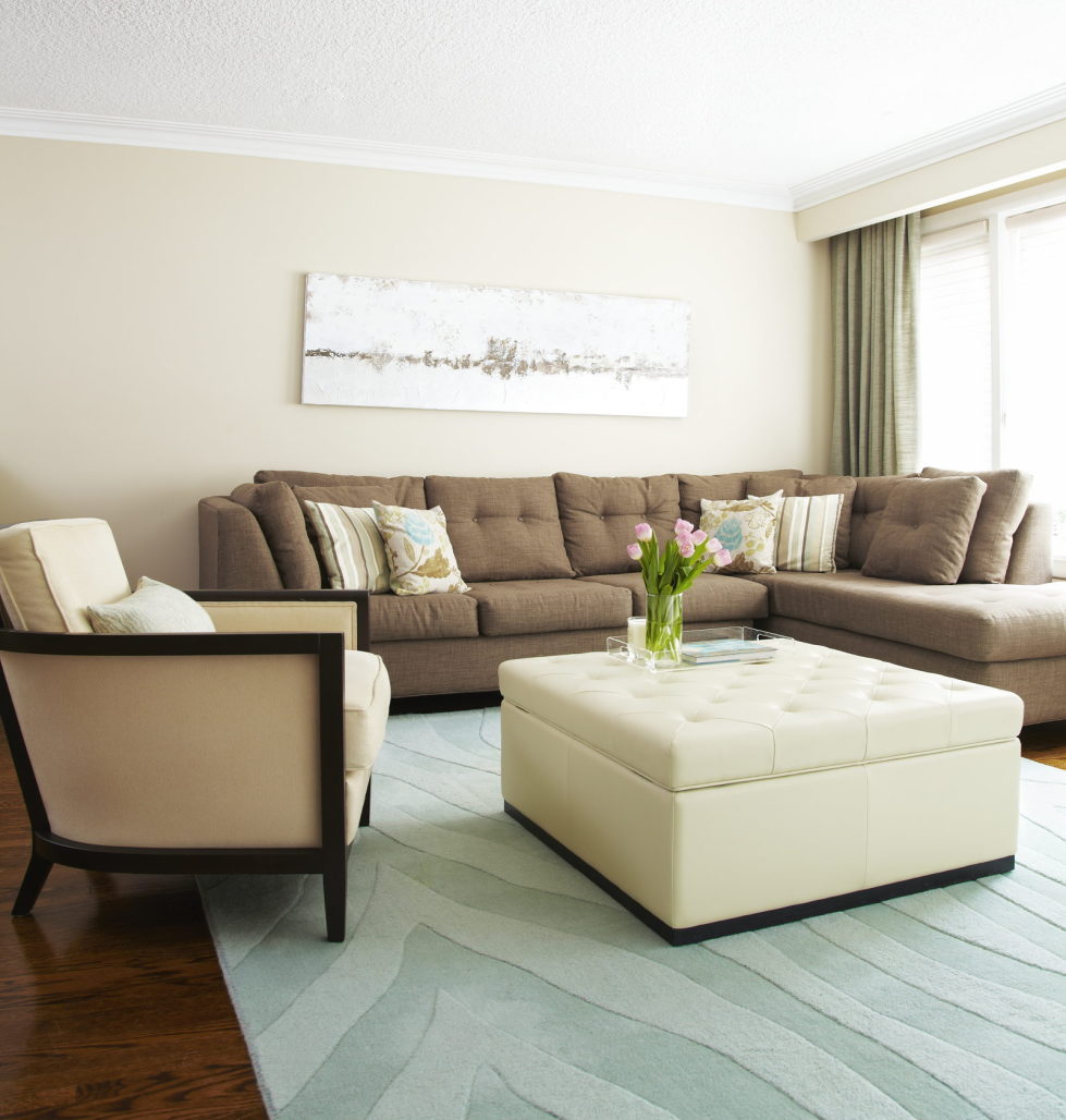 Beige variety within a neutral living room