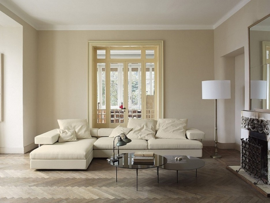 beige white living room