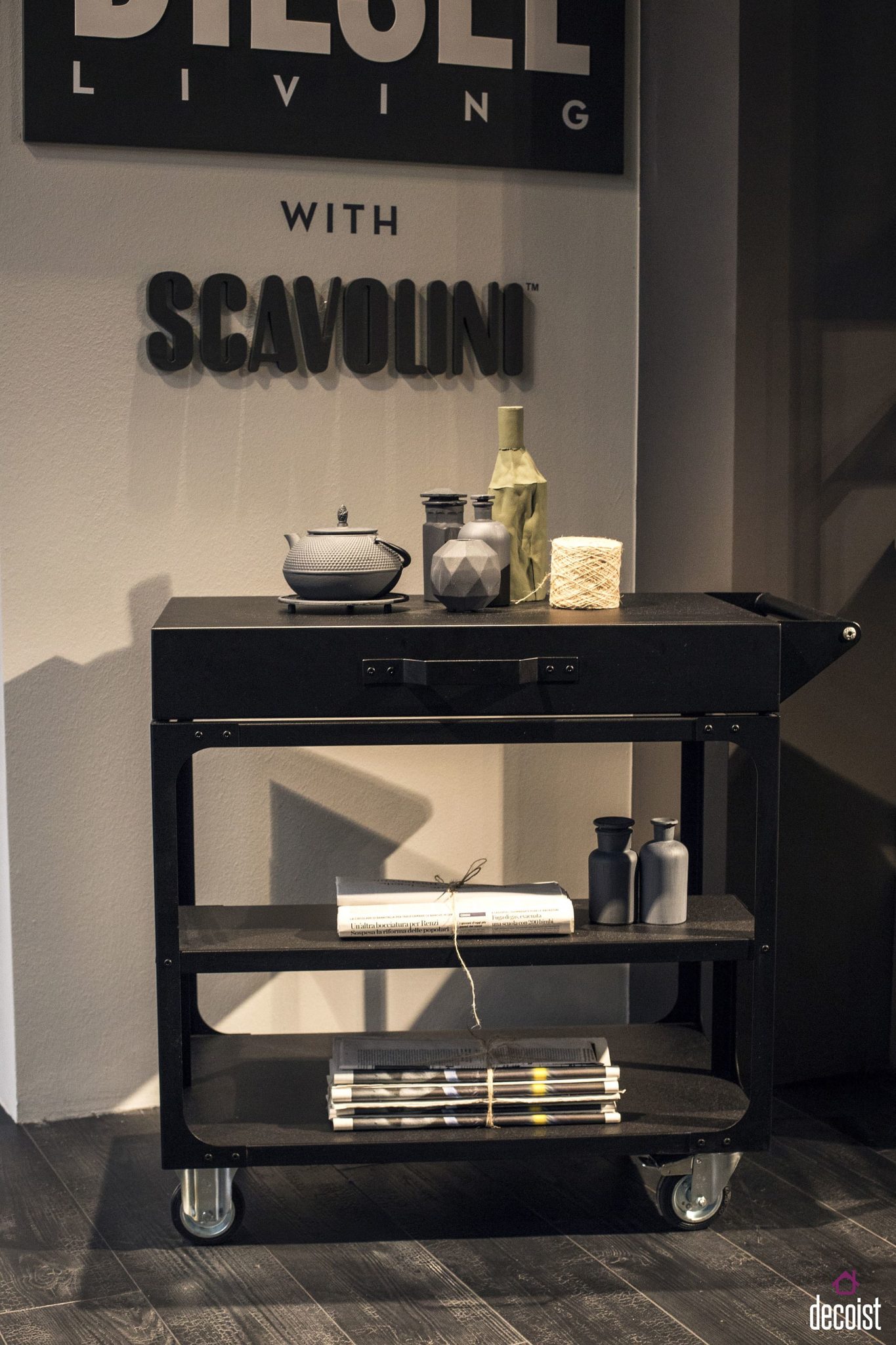 Diesel Living from Scavolini provides a social living zone